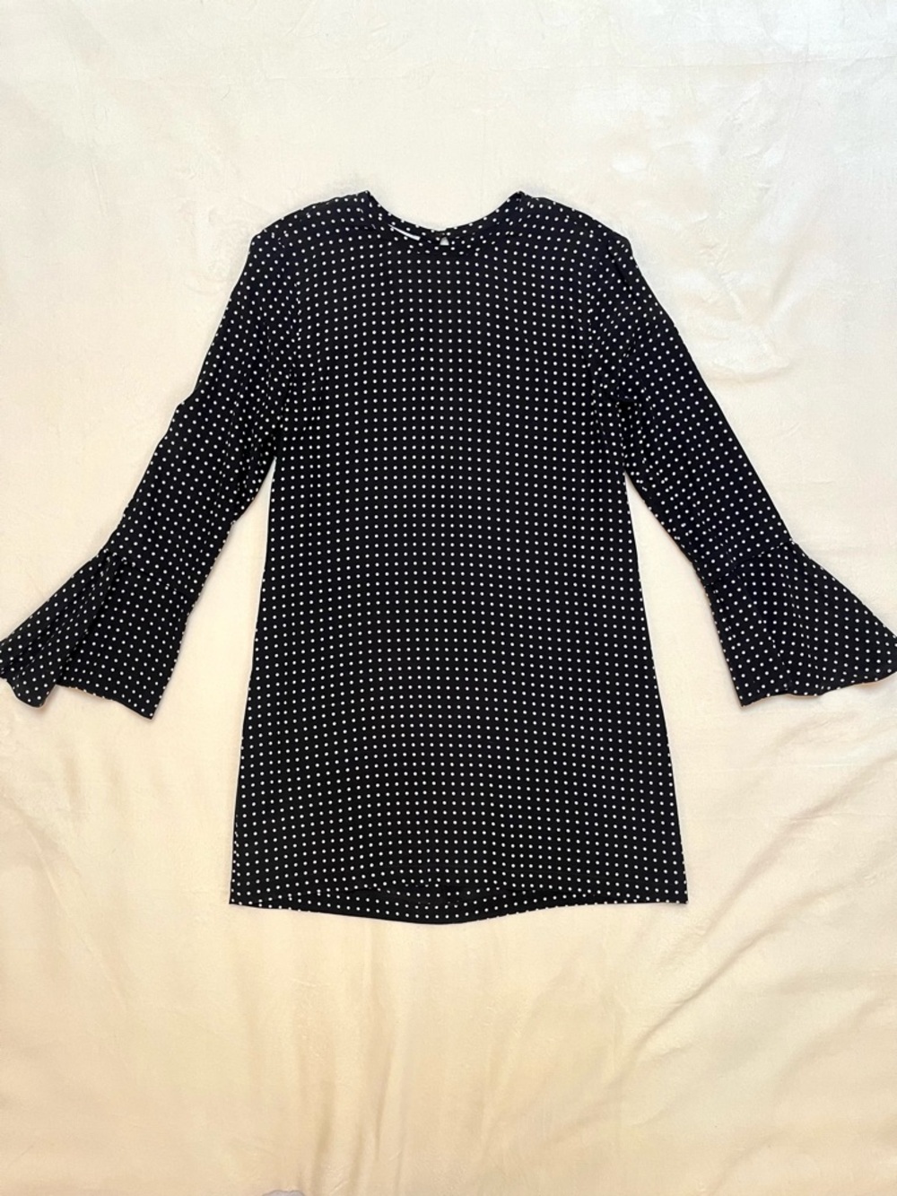 Equipment Silk Femme Mari Black and White Polka Dot Mini Dress